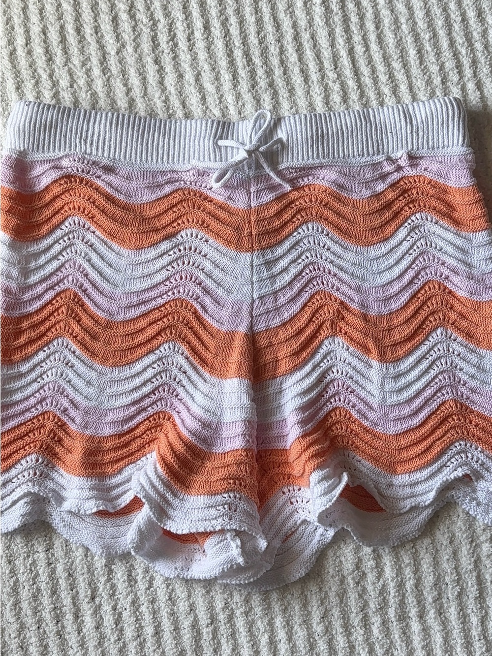 Pretty Wave Stripe Shorts Cover Up
